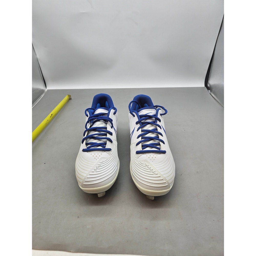 Nike Lunar Hyperdiamond 3 Pro Metal Baseball Cleat Whit Blue Mens 8.5 CD0110-106
